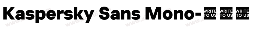 Kaspersky Sans Mono字体转换
